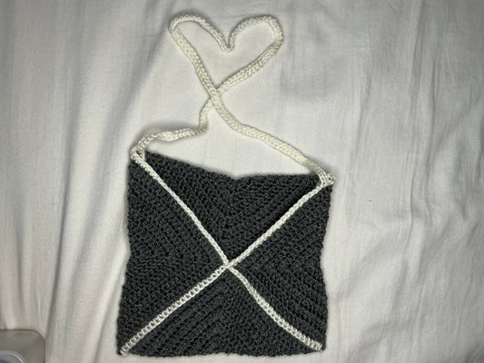 Gray handbag